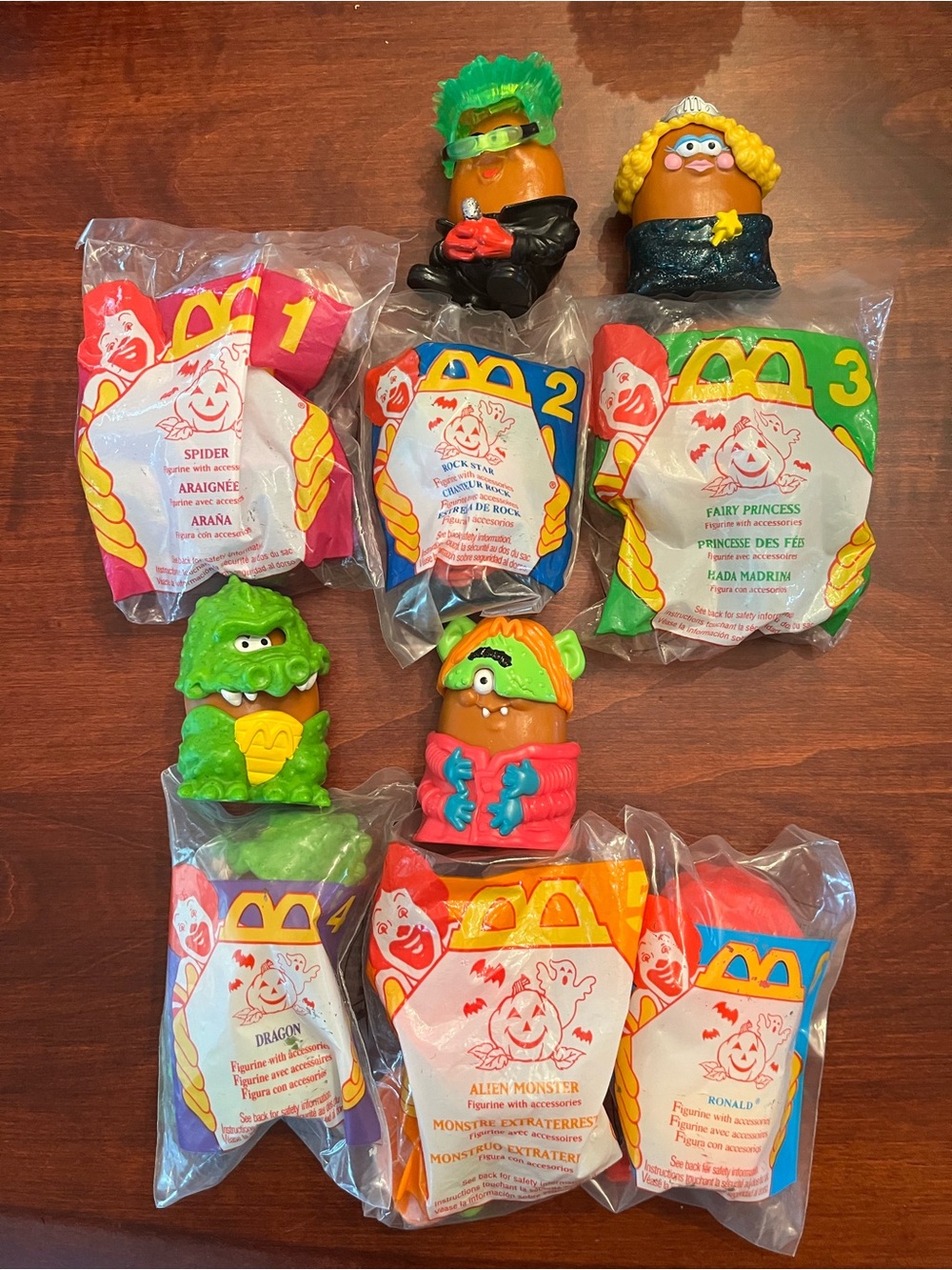 Vintage 1966 McDonalds Halloween McNugget Buddies Set of 6